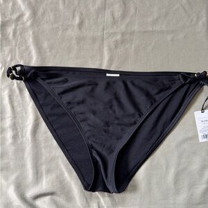 Shade & Shore Black Bikini Bottom with Gold Accents size XL